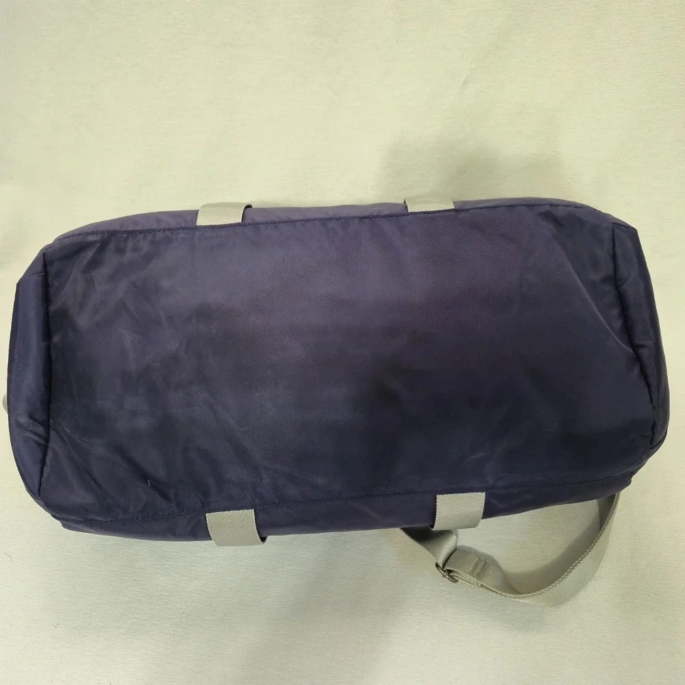 Dolce & Gabbana Navy Blue Medium Sz Heavy Nylon Duffle Bag Large Zipper